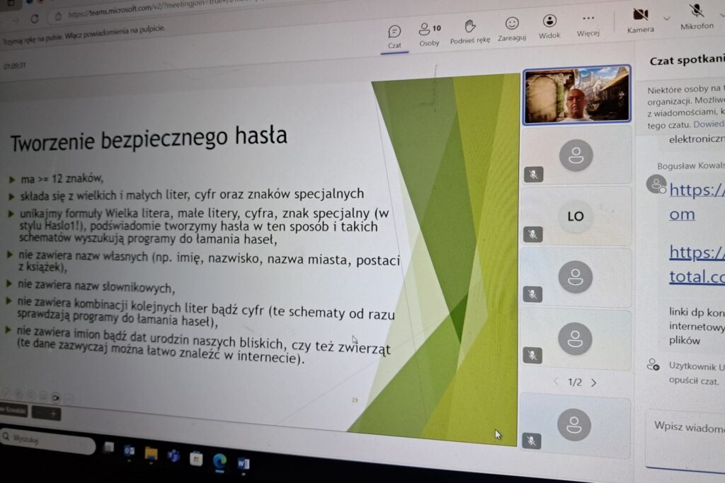 Spotkanie online w sprawie cyberbezpieczeństwa