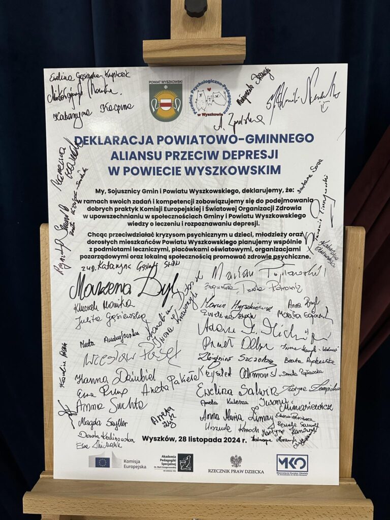 Podpisana przez uczestników deklaracja