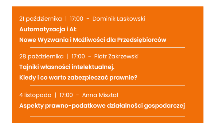 Plan webinariów