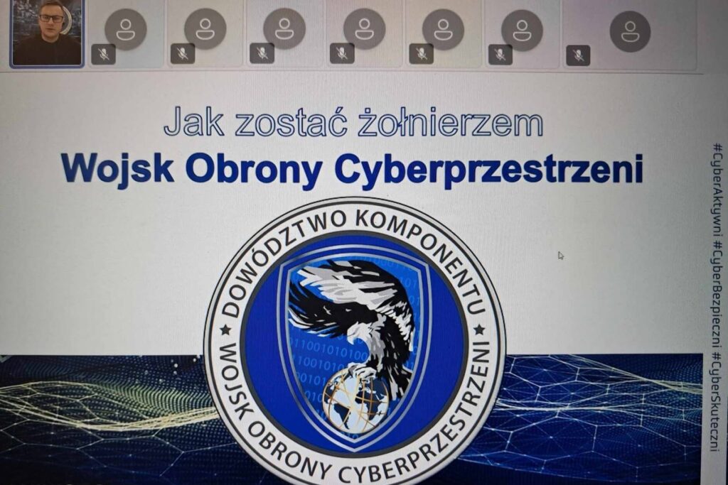 Wirtualne spotkanie z przedstawicielem Wojsko Obrony Cyberprzestrzeni